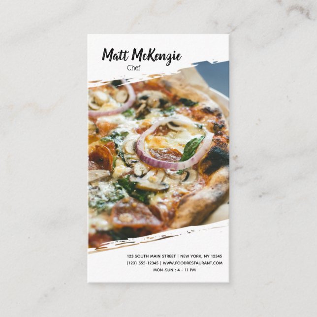Professional Chef Business Card (Front)