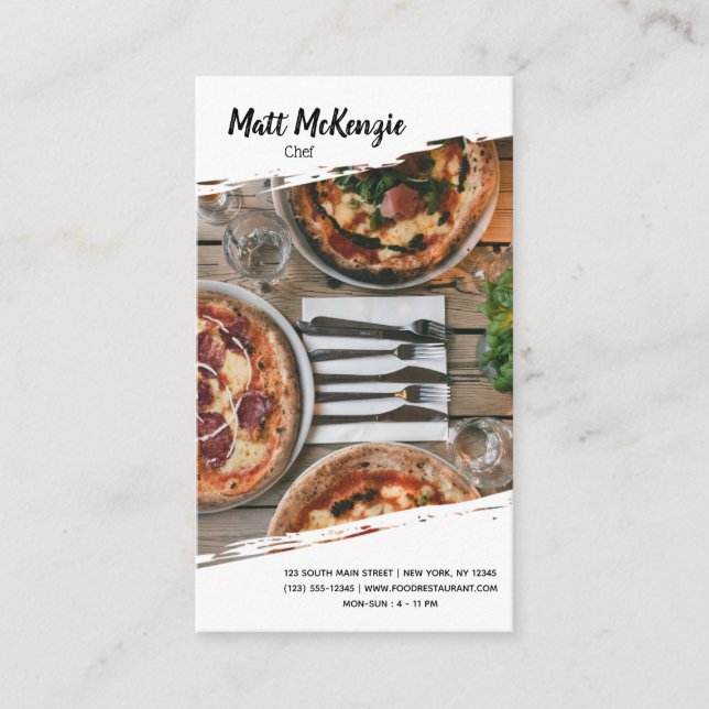 Professional Chef Business Card (Front)