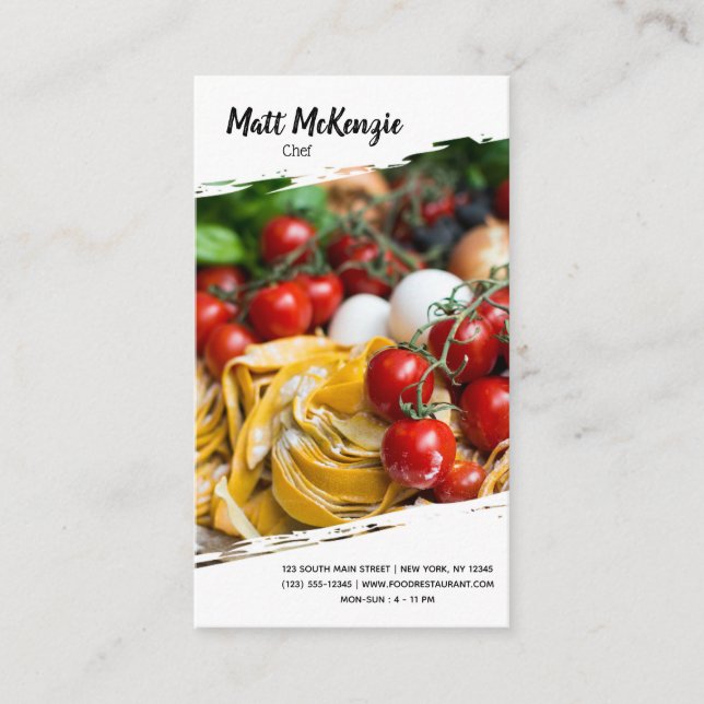 Professional Chef Business Card (Front)
