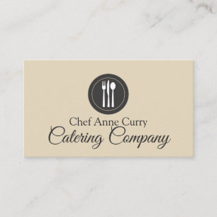 Professional Chef Catering Company Business Card