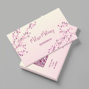 Professional Cherry Blossom Business Card
