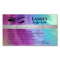 Professional chic holographic lashes after care