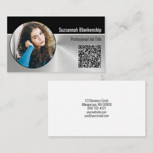 Professional Child Care Custom Oval Photo Business Card