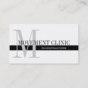 Professional Chiropractic Business Cards Black