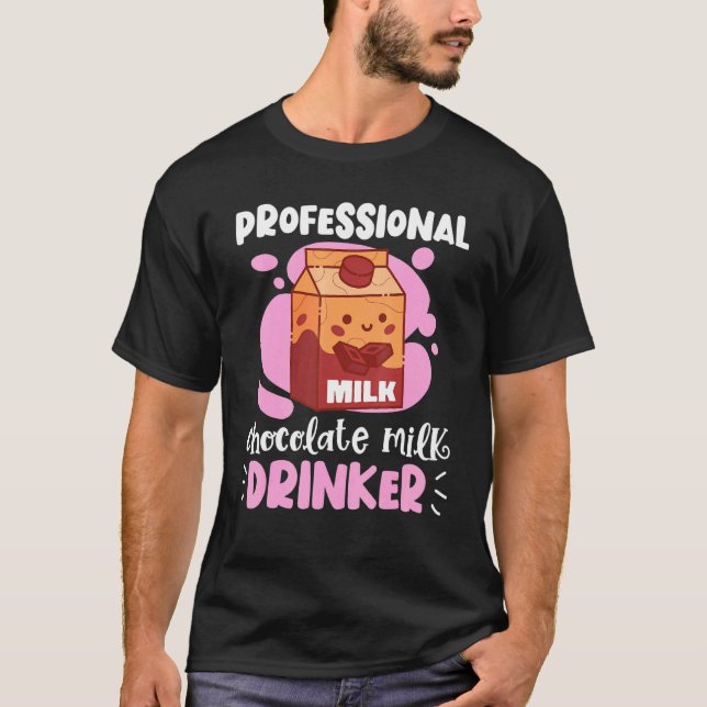 Professional Chocolate Milk Drinker Milk Box T-Shirt (Front)