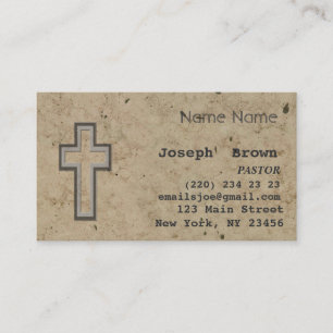 Professional Christian Cross Jesus Religion Business Card