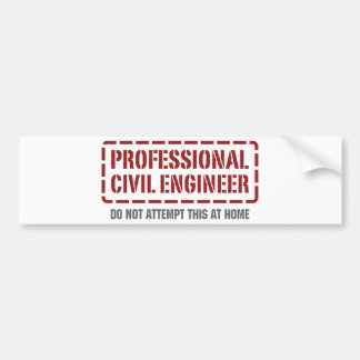 Professional Civil Engineer Bumper Sticker