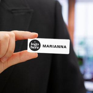 Professional Classic Custom Logo Employee Name Tag