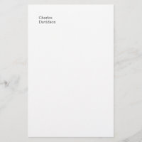 Professional Classical Font Minimalist Plain Name