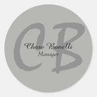 Professional Classical Grey Monogram