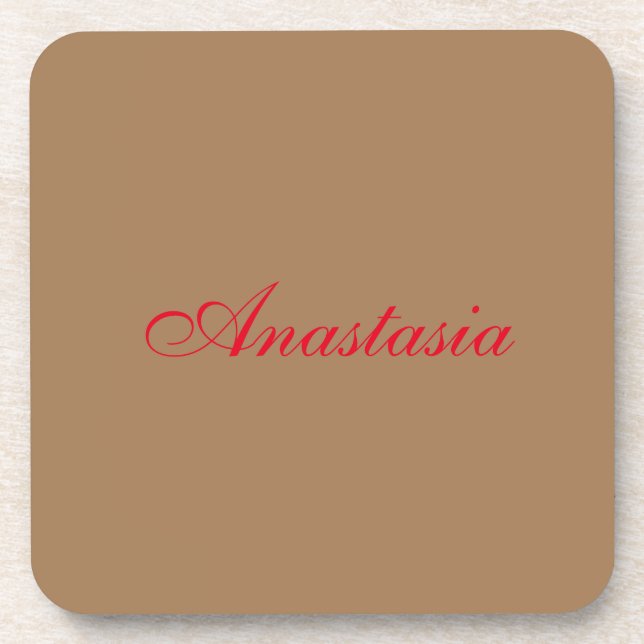 Professional classical handwriting name custom coaster (Front)