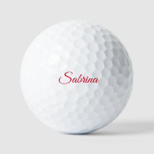 Professional classical handwriting name custom golf balls