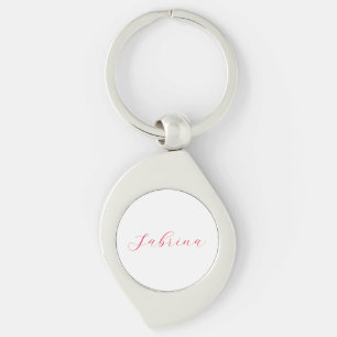 Professional classical handwriting name custom key ring
