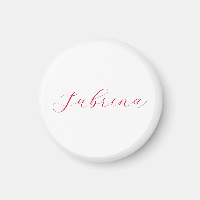 Professional classical handwriting name custom magnet (Front)
