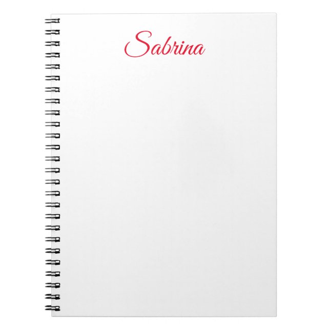 Professional classical handwriting name custom notebook (Front)
