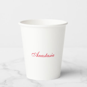 Professional classical handwriting name custom paper cups
