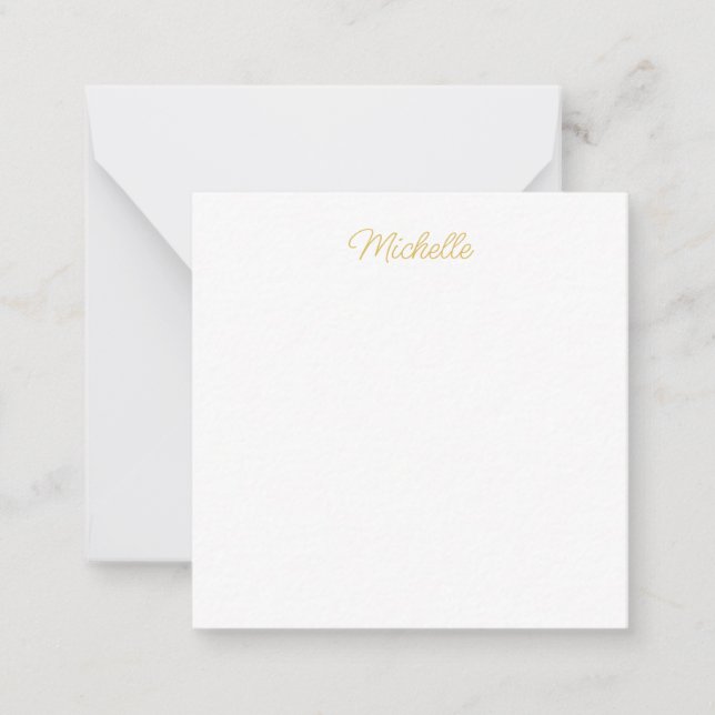Professional Classical Minimalist Plain Own Name Card (Front)