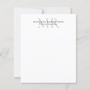 Professional Classical Monogram Minimalist Plain