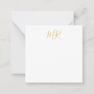 Professional Classical Monogram Minimalist Plain Card