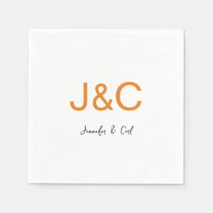 Professional Classical Monogram Minimalist Plain Napkin