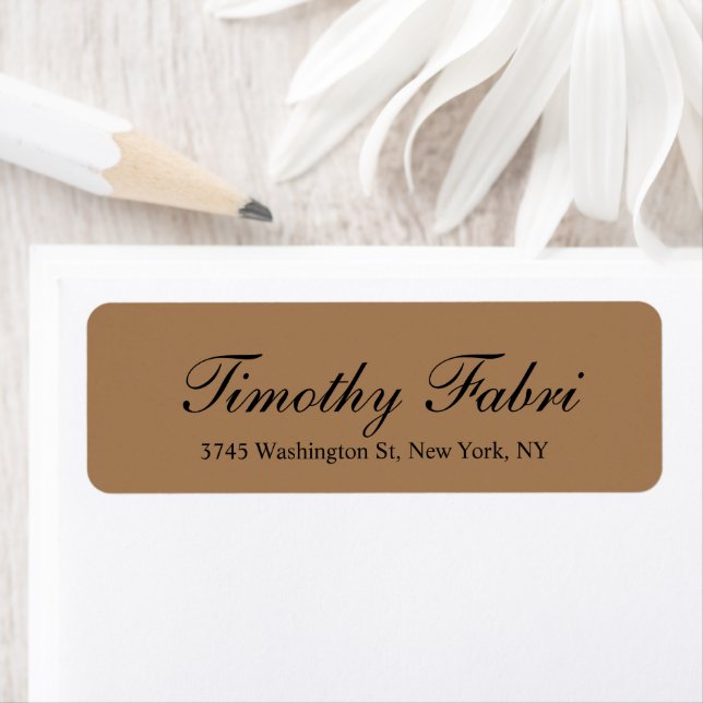 Professional Classical Script Light Brown Elegant (Insitu)