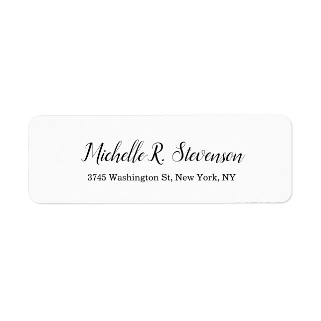 Professional Classical Script Plain Black White (Front)