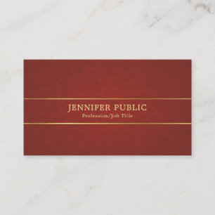 Professional Classy Plain Pearl Finish Luxury Business Card