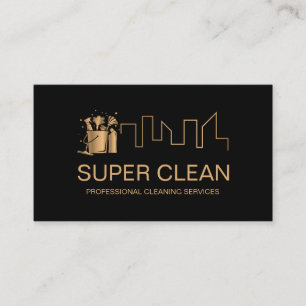 Professional Cleaning House Residential Commercial Business Card