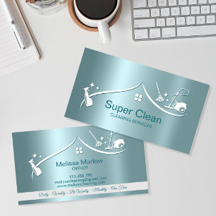 Professional Cleaning House Services Business Card