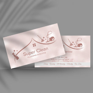 Professional Cleaning House Services Business Card