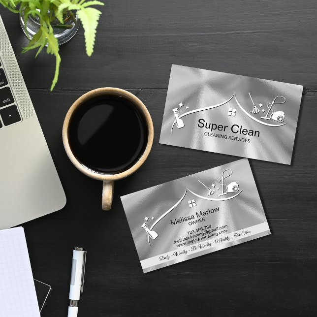 Professional Cleaning House Services Business Card (Creator Uploaded)
