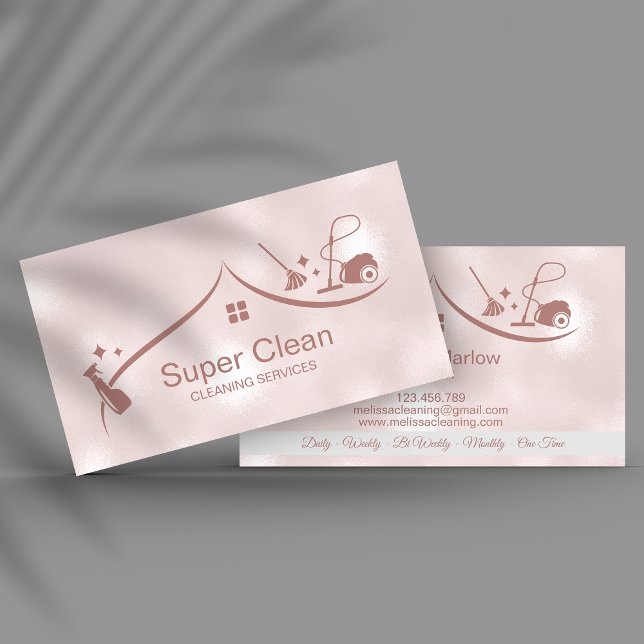 Professional Cleaning House Services Business Card (Creator Uploaded)