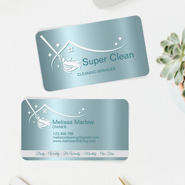 Professional Cleaning House Services Business Card (Creator Uploaded)