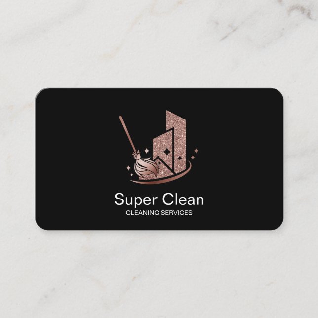 Professional Cleaning House Services Business Card (Front)