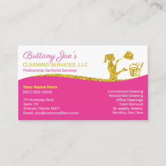 Professional Cleaning/Janitorial Housekeeping Serv Business Card