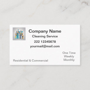 Professional Cleaning Service Business Card