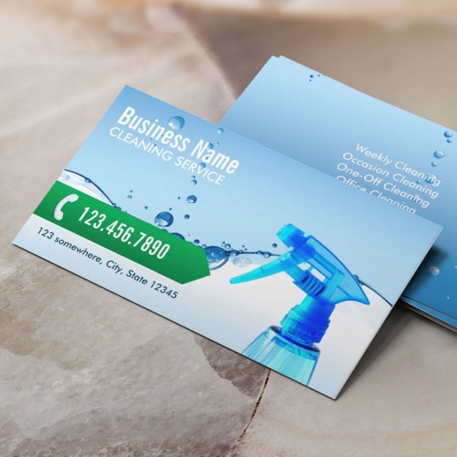 Professional Cleaning Service Business Card (Creator Uploaded)
