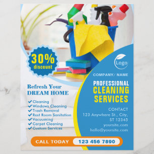 Professional Cleaning Service Business Flyer 