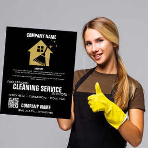 Professional Cleaning Service   Custom Business  Flyer