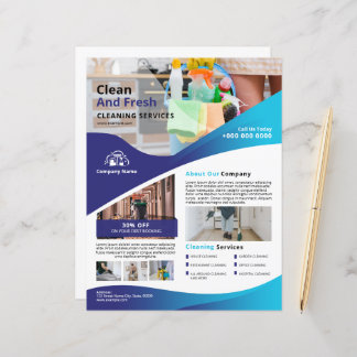Professional Cleaning Service Flyer Template