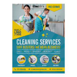 Professional Cleaning Service Poster