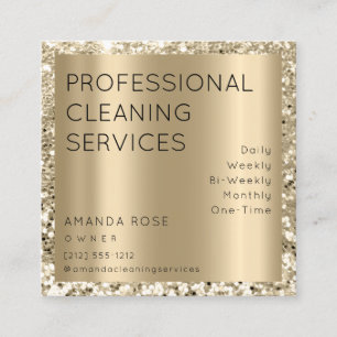 Professional Cleaning Service Residence Sepia Gold Appointment Card