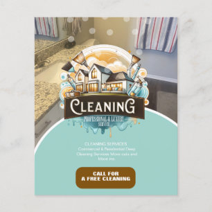 Professional Cleaning Services Logo Flyer
