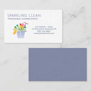 Professional Cleaning Supplies Clean Service Business Card
