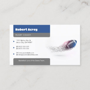 Professional Coach American Football Sport Business Card