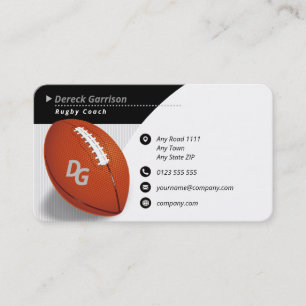 Professional Coach Rugby Master Sport Business Card