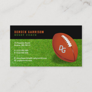 Professional Coach Rugby Master Sport Business Card