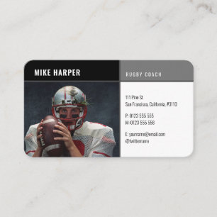 Professional Coach Rugby Master Sport Business Card