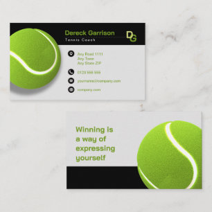 Professional Coach Tennis Master Sport Business Card