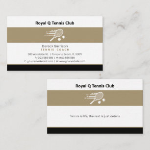 Professional Coach   Tennis Master Sport Business Card